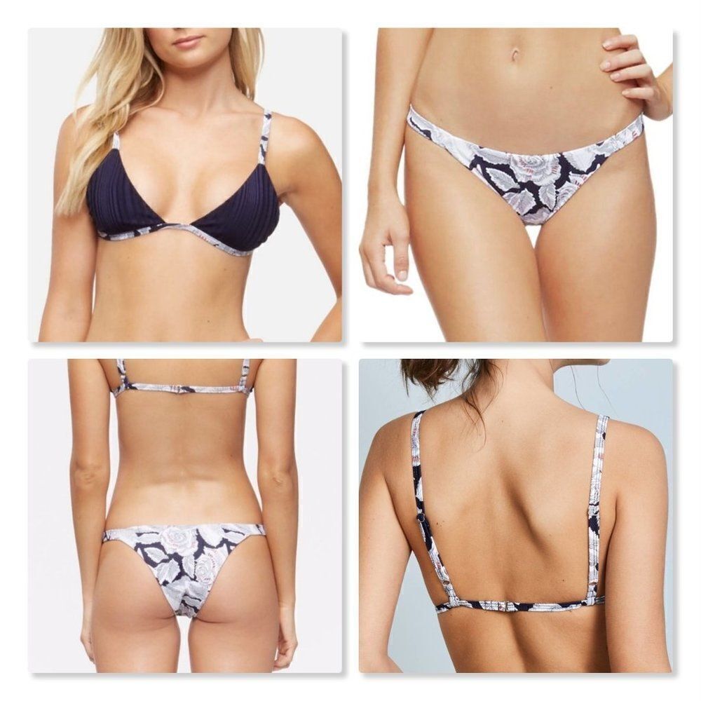 Tavik Honey Evening Blue Triangle Bikini Set- NEW